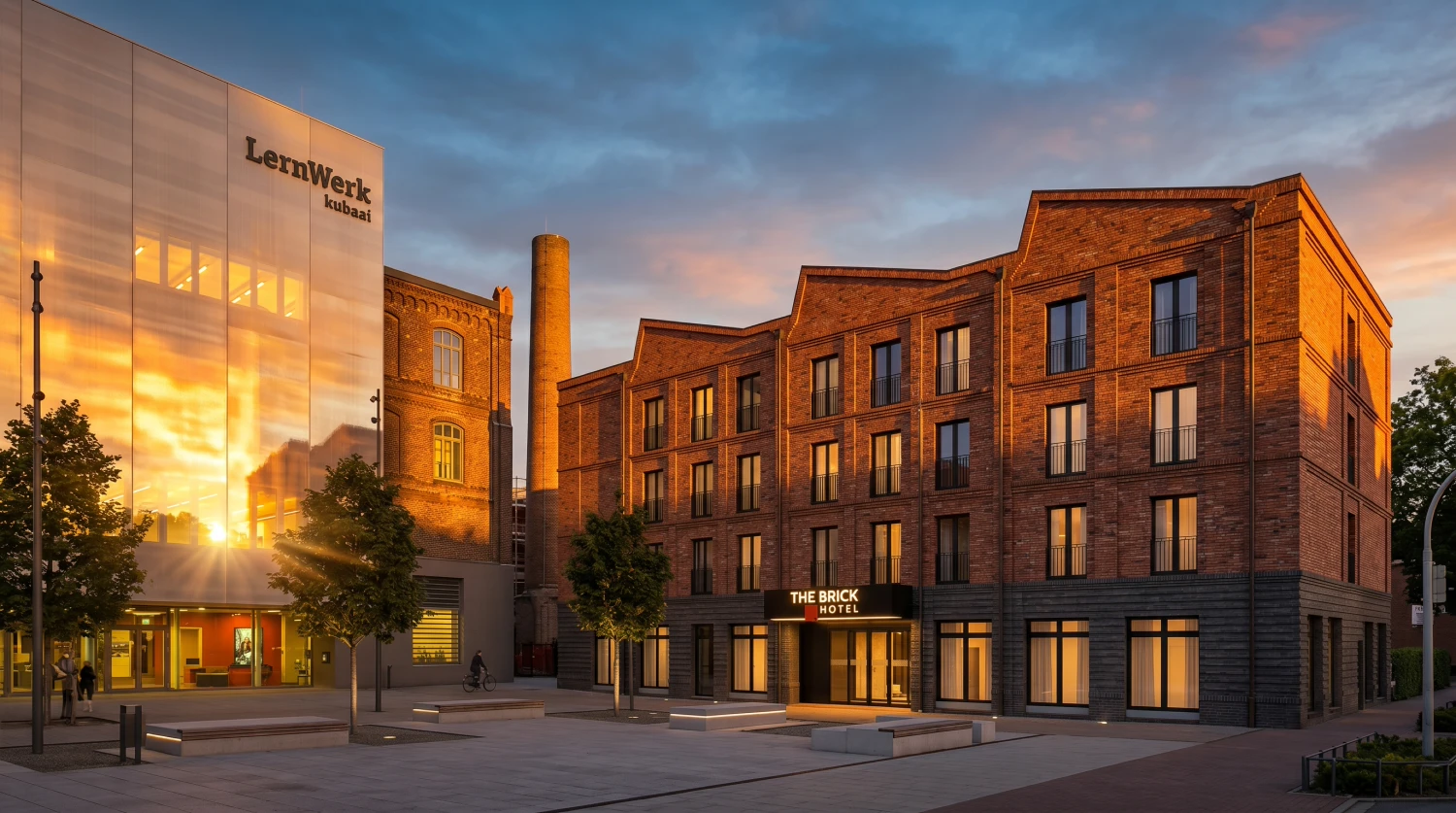 The Brick Hotel Bocholt – Außenansicht an der Industriestraße 1a