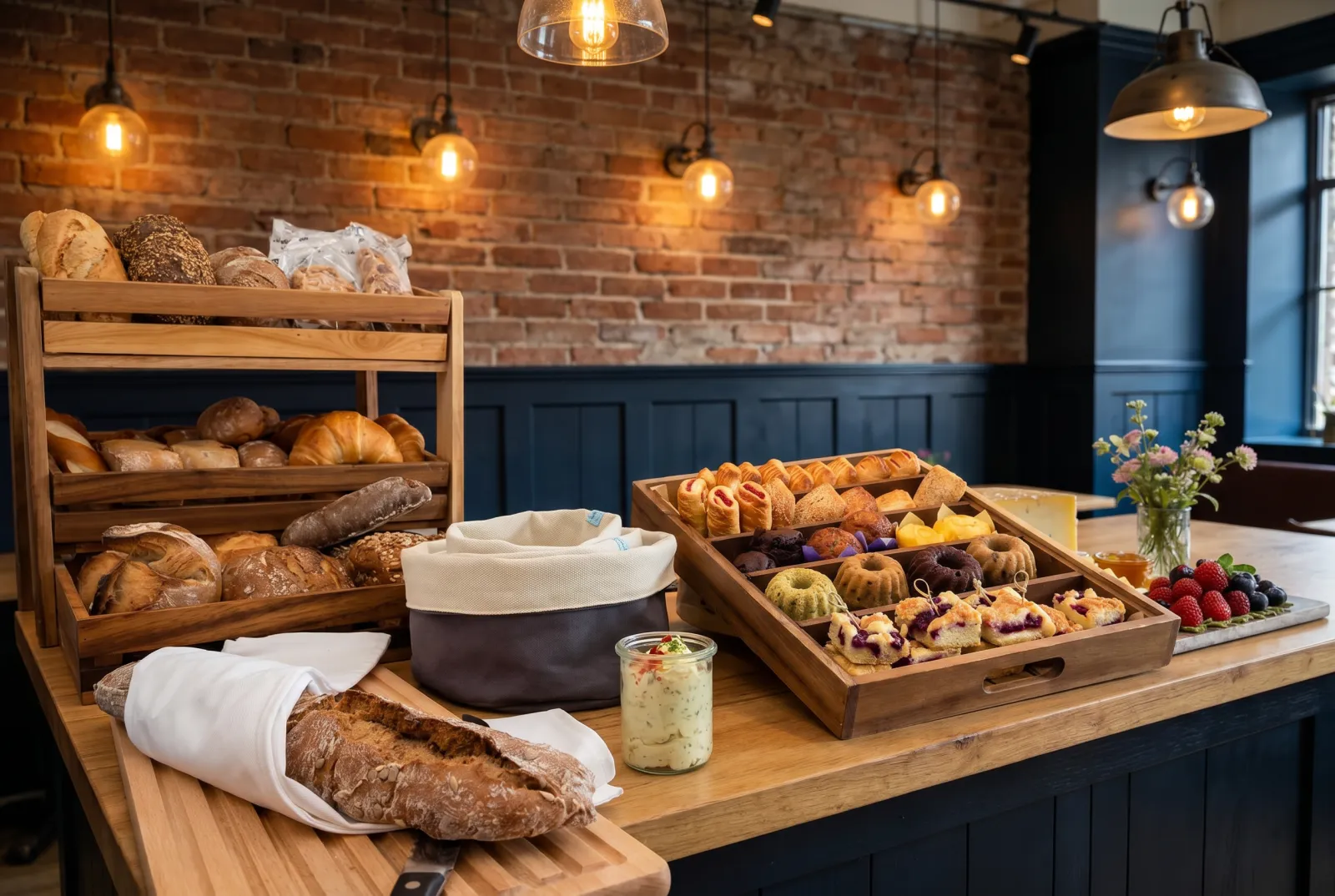 Frühstücksbuffet im The Brick Hotel Bocholt