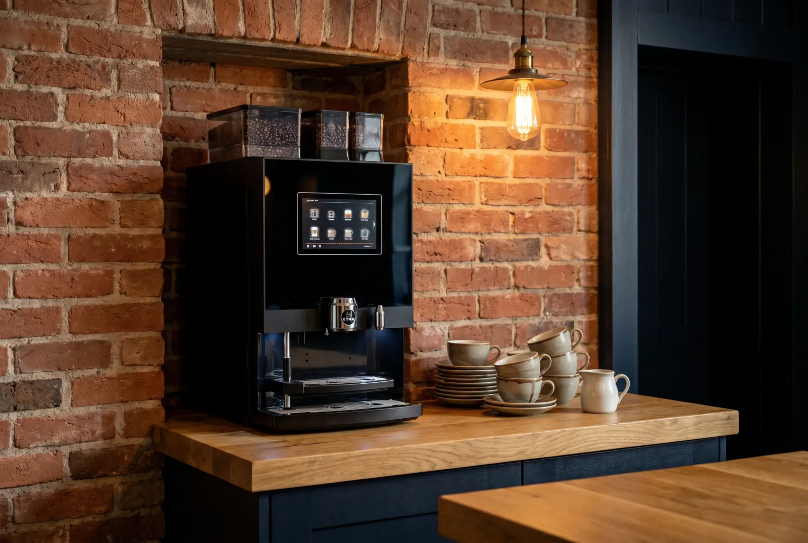 Kaffeestation im The Brick Hotel Bocholt